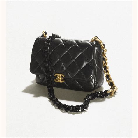 as3206 chanel|Chanel AS3206 Small Flap bag lambskin gold White.